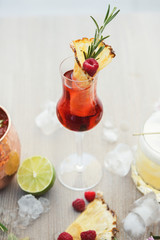 Making contemporary cocktails background
