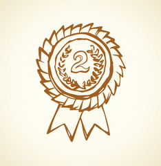 Medal. Vector drawing