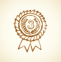 Medal. Vector drawing