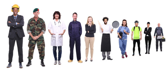 Obraz premium Group of people with different professions