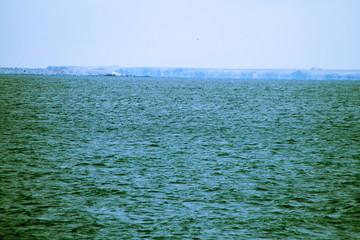 Japan, Hokkaido, Northern Territories as seen from the sea