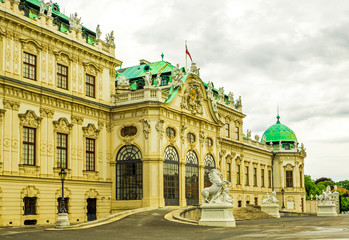 Obraz premium Belweder w Wiedniu w Austrii.