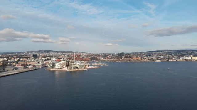 Video of Tjuvholmen, Aker Brygge and Oslo, Norway (4K)