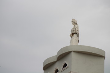 church, tower, building