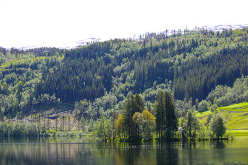 Lake landscape in Norway