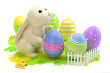 Easter Bunny v2 - obrazy, fototapety, plakaty