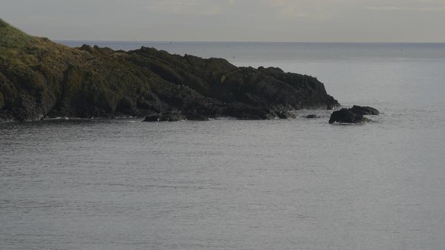 Rocks and cliffs on a seashore