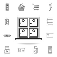 store box icon. Detailed set of shops and hypermarket icons. Premium quality graphic design. One of the collection icons for websites, web design, mobile app