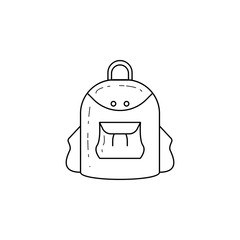 backpack for camping icon. Element of camping and outdoor recreation for mobile concept and web apps. Thin line icon for website design and development, app development