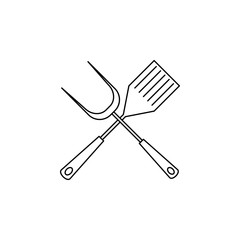 grill accessories icon. Element of camping and outdoor recreation for mobile concept and web apps. Thin line icon for website design and development, app development. Premium icon