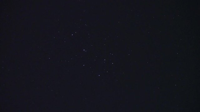 Tokyo,Japan-March 4, 2018: (Live-action) Pleiades star cluster or Seven sisters or Messier 45