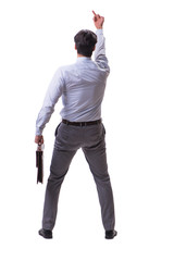 Businessman isolated on the white background