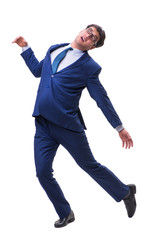 Businessman isolated on the white background