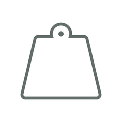 weight icon over white background colorful design vector illustration