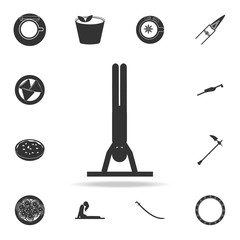 man in a yoga pose icon. Detailed set of Indian Culture icons. Premium quality graphic design. One of the collection icons for websites, web design, mobile app