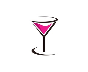 Wine glass logo