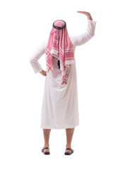 Arab businessman isolated on white background