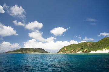 Obraz premium japan blue ocean island okinawa 