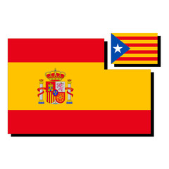 スペインとカタルーニャの国旗