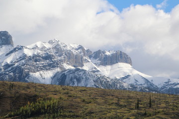 First Snow On Peaks, Jasper National Park, Alberta