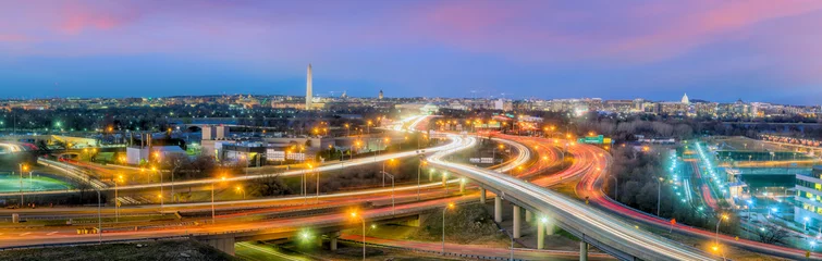 Meubelstickers De stadshorizon van Washington, DC © f11photo