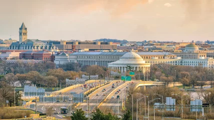 Kussenhoes De stadshorizon van Washington, DC © f11photo