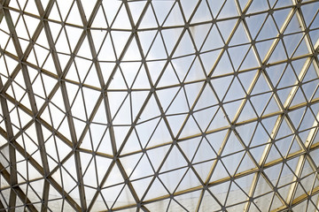 Steel structure geometry construction as the background