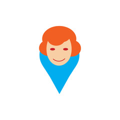 Mother Map Logo icon Design