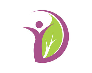 purple abstract leaf leaves figure image vector icon