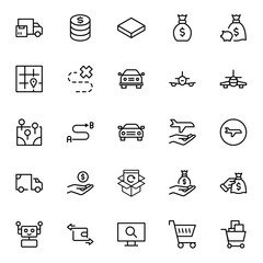 Fototapeta premium Online store flat icon
