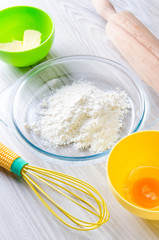 Ingredients ready for baking cookies