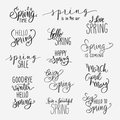 spring quote, vector