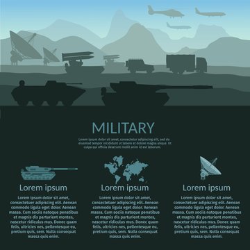 Military Army With Attack Victim Force Infographic