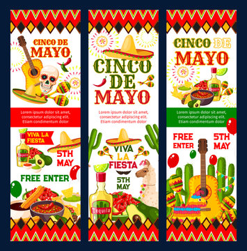 Cinco de Mayo mexican fiesta party invitation card
