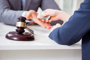 Lawyer being offered bribe for his services