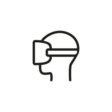 Person In VR Headset Icon