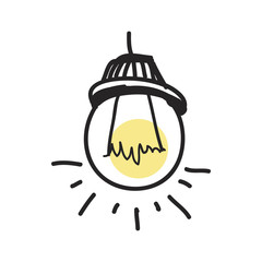 Illustration of a light bulb