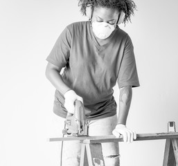 People renovating the house concept