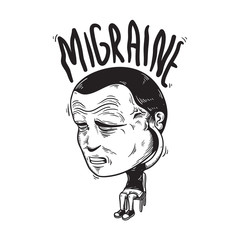 Migraine Illness Stressed Symptoms Concept
