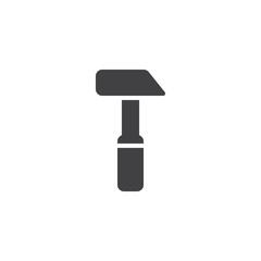 Hammer vector icon. filled flat sign for mobile concept and web design. Malleus simple solid icon. Symbol, logo illustration. Pixel perfect vector graphics