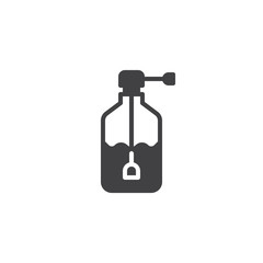 Liquid soap bottle vector icon. filled flat sign for mobile concept and web design. Soap dispenser simple solid icon. Symbol, logo illustration. Pixel perfect vector graphics