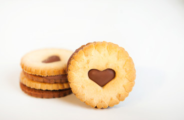 Cookies with chocolate