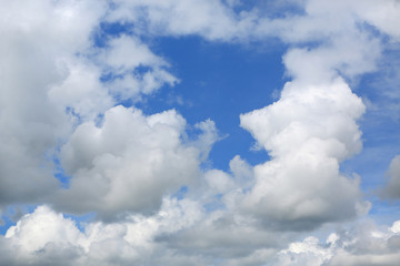 Abstract Cloud on the blue sky background.

