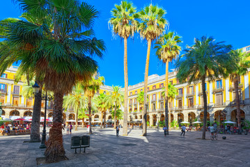 View of Royal Square (Placa Real) and Pedagogical Science Museum