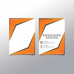 Vector flyer template design for business brochure

