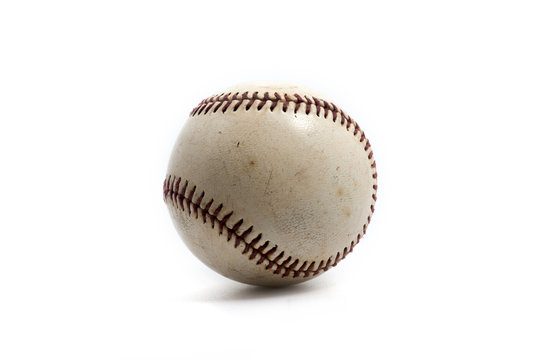 baseball ball on white background.