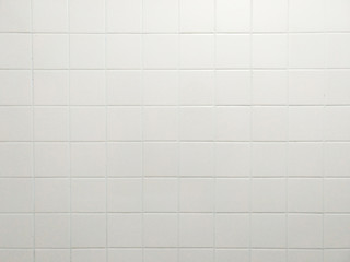 White Tiles on the wall in toilet