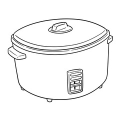 vector of rice cooker