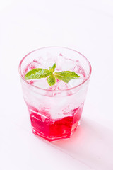 iced strawberry soda