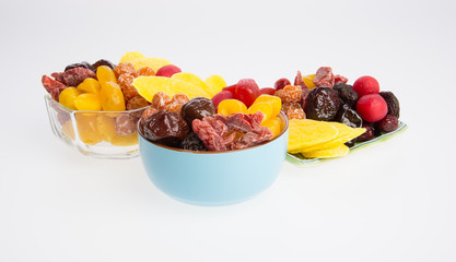 preserved fruits or mix preserved fruits on the background.